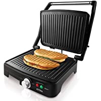 Los mejores  - Taurus Asteria - Grill y plancha de asar- 2200W de potencia- placas de 28 x 22 cm- parrilla eléctrica con regulador de…